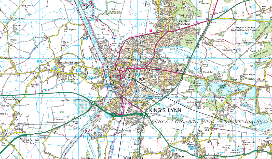 Map- King's Lynn